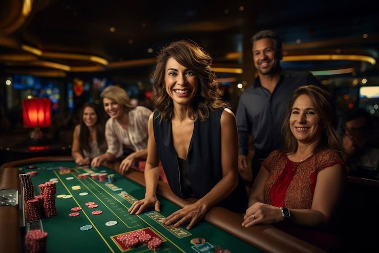 Live dealer baccarat table streaming on qqjili casino platform